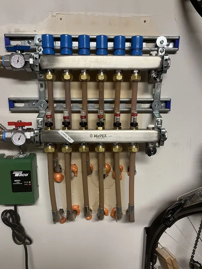 Plumber performing Gas Line Installation at a residential property in Riverton